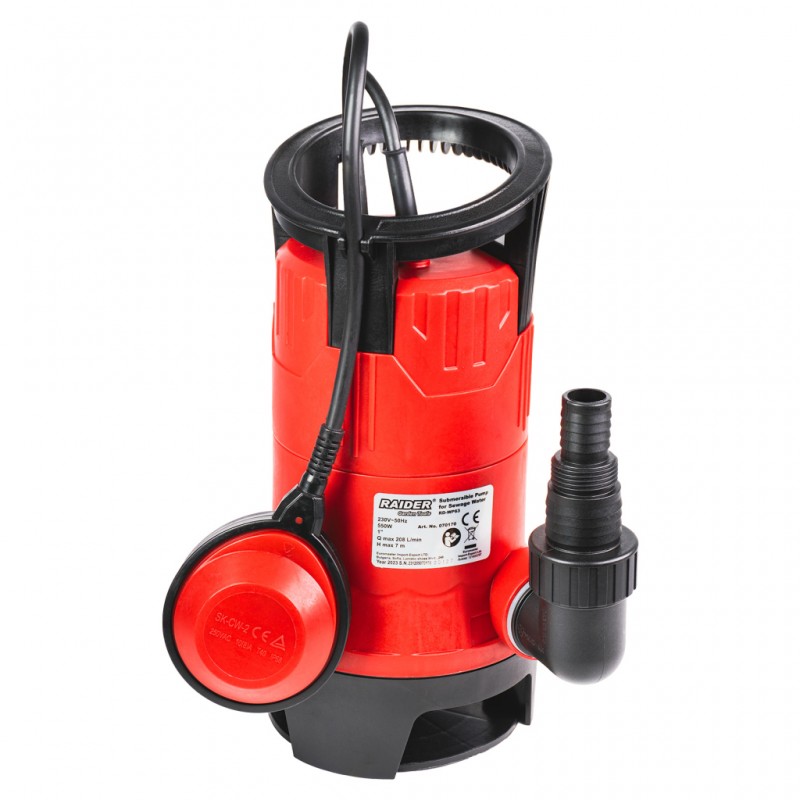 RAIDER ΑΝΤΛΙΑ ΥΠΟΒΡΥΧΙΑ ΑΚΑΘΑΡΤΩΝ RD-WP63 550W 1 RAIDER ΑΝΤΛΙΑ ΥΠΟΒΡΥΧΙΑ ΑΚΑΘΑΡΤΩΝ RD-WP63 550W 1