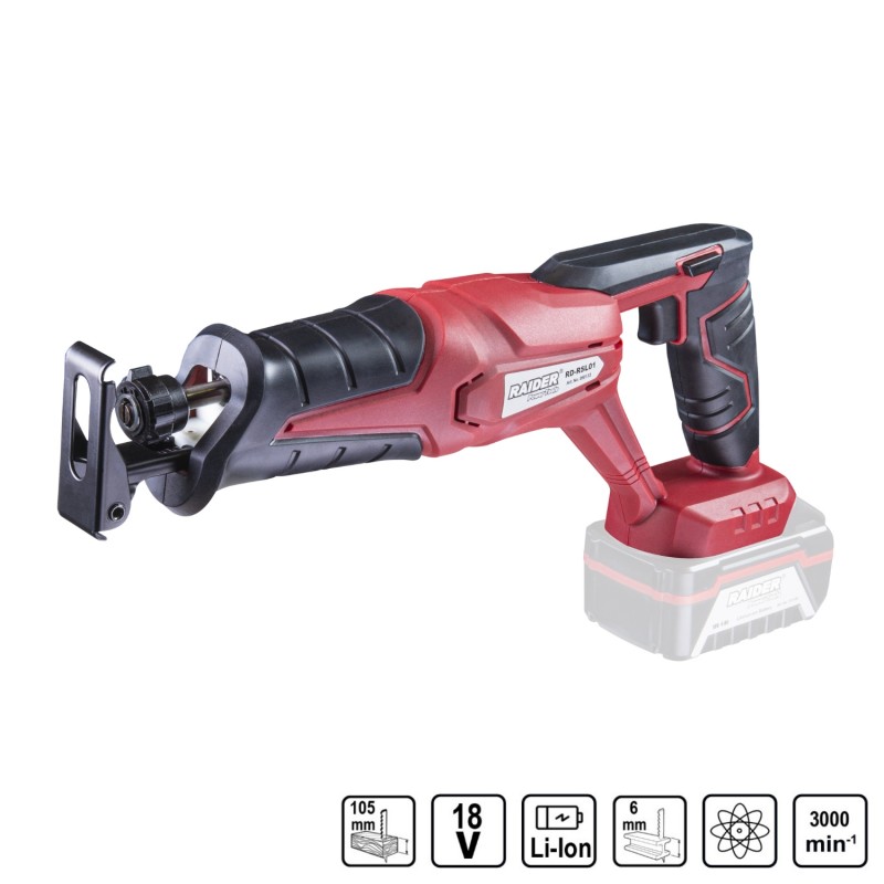 RAIDER R20 Solo Σπαθοσέγα 18V RD-RSL01 050133 RAIDER R20 Solo Σπαθοσέγα 18V RD-RSL01 050133